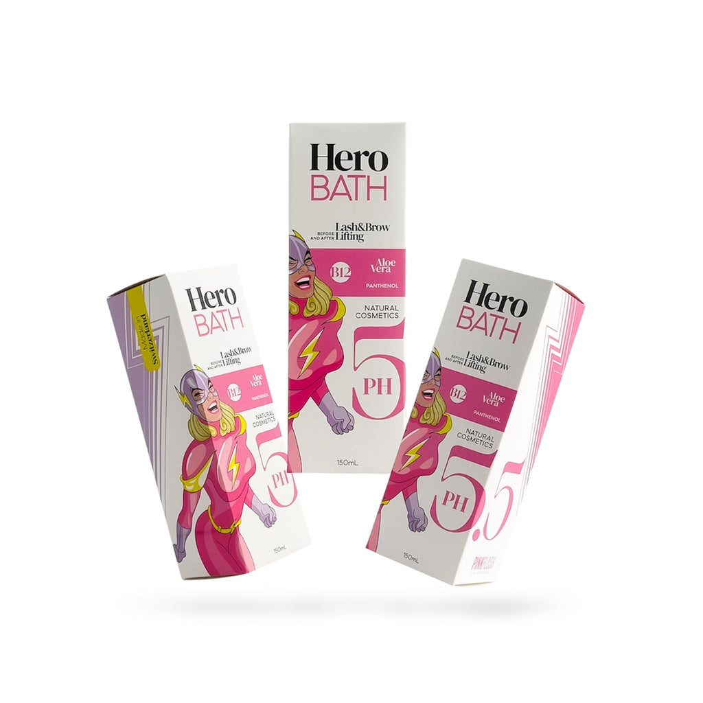 HERO BATH – 100% Organic Lash & Brow Cleanser